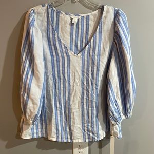 Striped Blouse Long Sleeve, Caslon